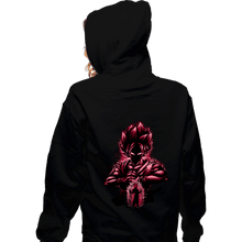Load image into Gallery viewer, Shirts Zippered Hoodies, Unisex / Small / Black Super Saiyan Blue Kaioken