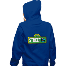 Load image into Gallery viewer, Secret_Shirts Zippered Hoodies, Unisex / Small / Royal Blue 420 Street