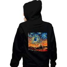 Load image into Gallery viewer, Shirts Zippered Hoodies, Unisex / Small / Black Van Gogh Never Saw Gallifrey