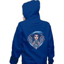 Load image into Gallery viewer, Daily_Deal_Shirts Zippered Hoodies, Unisex / Small / Royal Blue The Goth Bride