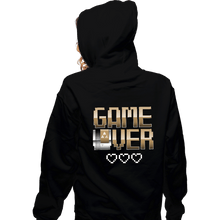 Load image into Gallery viewer, Shirts Zippered Hoodies, Unisex / Small / Black Game Over