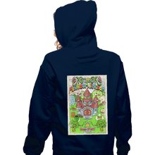 Load image into Gallery viewer, Shirts Zippered Hoodies, Unisex / Small / Navy The Mushroom Kingdom