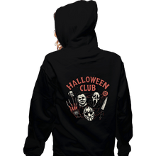 Load image into Gallery viewer, Secret_Shirts Zippered Hoodies, Unisex / Small / Black Halloween Club