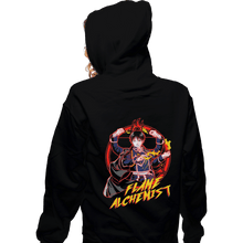 Load image into Gallery viewer, Shirts Pullover Hoodies, Unisex / Small / Black Flame Alchemist