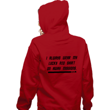 Load image into Gallery viewer, Daily_Deal_Shirts Zippered Hoodies, Unisex / Small / Red Lucky Red Shirt
