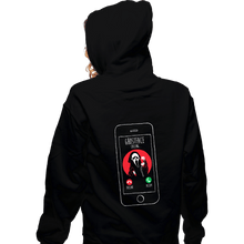 Load image into Gallery viewer, Secret_Shirts Zippered Hoodies, Unisex / Small / Black Who Is Calling