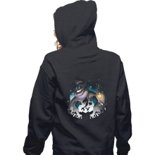 Load image into Gallery viewer, Secret_Shirts Zippered Hoodies, Unisex / Small / Dark Heather Sea Villain