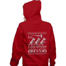 Load image into Gallery viewer, Secret_Shirts Zippered Hoodies, Unisex / Small / Red We Three Kings