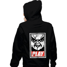 Load image into Gallery viewer, Shirts Zippered Hoodies, Unisex / Small / Black Play