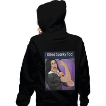 Load image into Gallery viewer, Secret_Shirts Zippered Hoodies, Unisex / Small / Black Sparky Too!