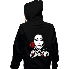 Load image into Gallery viewer, Secret_Shirts Zippered Hoodies, Unisex / Small / Black Morticia