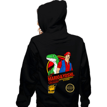 Load image into Gallery viewer, Daily_Deal_Shirts Zippered Hoodies, Unisex / Small / Black Jurassic Bros