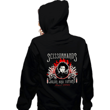 Load image into Gallery viewer, Secret_Shirts Zippered Hoodies, Unisex / Small / Black Scissorhands