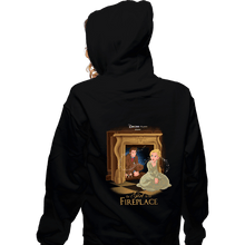 Load image into Gallery viewer, Shirts Zippered Hoodies, Unisex / Small / Black The Girl In The Fireplace
