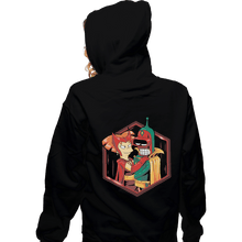 Load image into Gallery viewer, Shirts Zippered Hoodies, Unisex / Small / Black A Futuristic Couple
