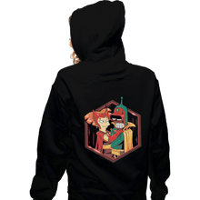 Load image into Gallery viewer, Shirts Zippered Hoodies, Unisex / Small / Black A Futuristic Couple