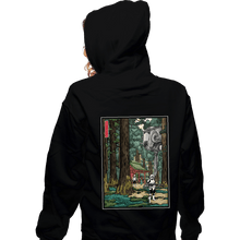 Load image into Gallery viewer, Daily_Deal_Shirts Zippered Hoodies, Unisex / Small / Black Galactic Empire In A Forest