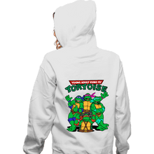 Load image into Gallery viewer, Secret_Shirts Zippered Hoodies, Unisex / Small / White Kung Fu Tortoise
