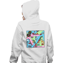 Load image into Gallery viewer, Secret_Shirts Zippered Hoodies, Unisex / Small / White Squid Relativity Staircase