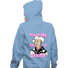 Load image into Gallery viewer, Secret_Shirts Zippered Hoodies, Unisex / Small / Royal Blue Doctor Doll