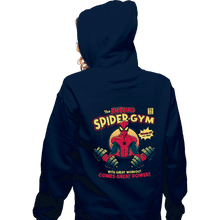 Load image into Gallery viewer, Daily_Deal_Shirts Zippered Hoodies, Unisex / Small / Navy The Amazing Spider-Gym
