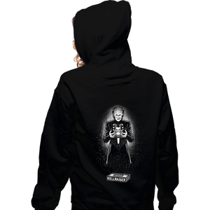 Daily_Deal_Shirts Zippered Hoodies, Unisex / Small / Black Glow In The Dark Hellraiser