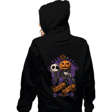 Load image into Gallery viewer, Daily_Deal_Shirts Zippered Hoodies, Unisex / Small / Black To Scare Or Not To Scare
