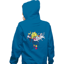 Load image into Gallery viewer, Shirts Pullover Hoodies, Unisex / Small / Sapphire Moon Cat Lady