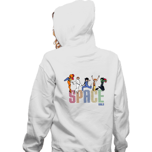 Shirts Zippered Hoodies, Unisex / Small / White Space Girls