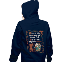 Load image into Gallery viewer, Daily_Deal_Shirts Zippered Hoodies, Unisex / Small / Navy Illuminated Fields