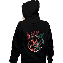 Load image into Gallery viewer, Daily_Deal_Shirts Zippered Hoodies, Unisex / Small / Black The Wings Of The King