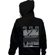 Load image into Gallery viewer, Shirts Zippered Hoodies, Unisex / Small / Black Lemmings Christmas