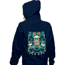 Load image into Gallery viewer, Daily_Deal_Shirts Zippered Hoodies, Unisex / Small / Navy Fox Of The Stars