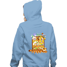 Load image into Gallery viewer, Daily_Deal_Shirts Zippered Hoodies, Unisex / Small / Royal Blue Anime Bus