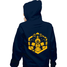 Load image into Gallery viewer, Shirts Zippered Hoodies, Unisex / Small / Navy Kabuto Type Robot