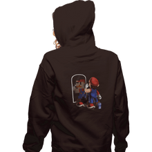 Load image into Gallery viewer, Shirts Zippered Hoodies, Unisex / Small / Dark Chocolate Get In Shape