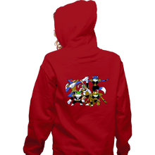 Load image into Gallery viewer, Shirts Zippered Hoodies, Unisex / Small / Red Fox Force