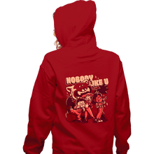 Load image into Gallery viewer, Daily_Deal_Shirts Zippered Hoodies, Unisex / Small / Red Nobody Like U
