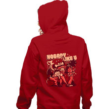 Load image into Gallery viewer, Daily_Deal_Shirts Zippered Hoodies, Unisex / Small / Red Nobody Like U