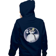 Load image into Gallery viewer, Shirts Zippered Hoodies, Unisex / Small / Navy Fly In A Bubble