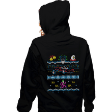 Load image into Gallery viewer, Daily_Deal_Shirts Zippered Hoodies, Unisex / Small / Black Jingle Smells '66