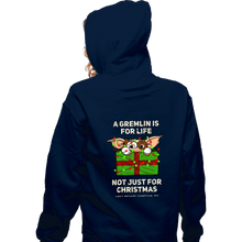 Load image into Gallery viewer, Daily_Deal_Shirts Zippered Hoodies, Unisex / Small / Navy A Gremlin Is For Life