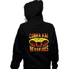 Load image into Gallery viewer, Secret_Shirts Zippered Hoodies, Unisex / Small / Black Never Dies