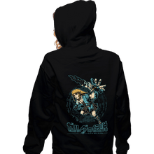 Load image into Gallery viewer, Daily_Deal_Shirts Zippered Hoodies, Unisex / Small / Black The Swordsman