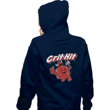 Load image into Gallery viewer, Shirts Zippered Hoodies, Unisex / Small / Navy Crit-Hit