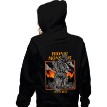 Load image into Gallery viewer, Secret_Shirts Zippered Hoodies, Unisex / Small / Black Bionic Monster