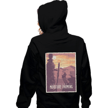Load image into Gallery viewer, Shirts Zippered Hoodies, Unisex / Small / Black The Future Of Moisture Farming
