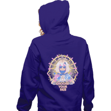Load image into Gallery viewer, Shirts Zippered Hoodies, Unisex / Small / Violet Choose Your Fate