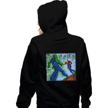 Load image into Gallery viewer, Shirts Zippered Hoodies, Unisex / Small / Black It's Luigi Time