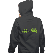 Load image into Gallery viewer, Secret_Shirts Zippered Hoodies, Unisex / Small / Dark Heather Space Robber